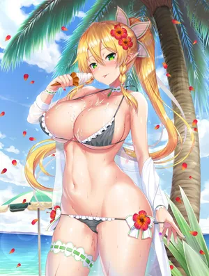 水着リーファちゃん高画質版